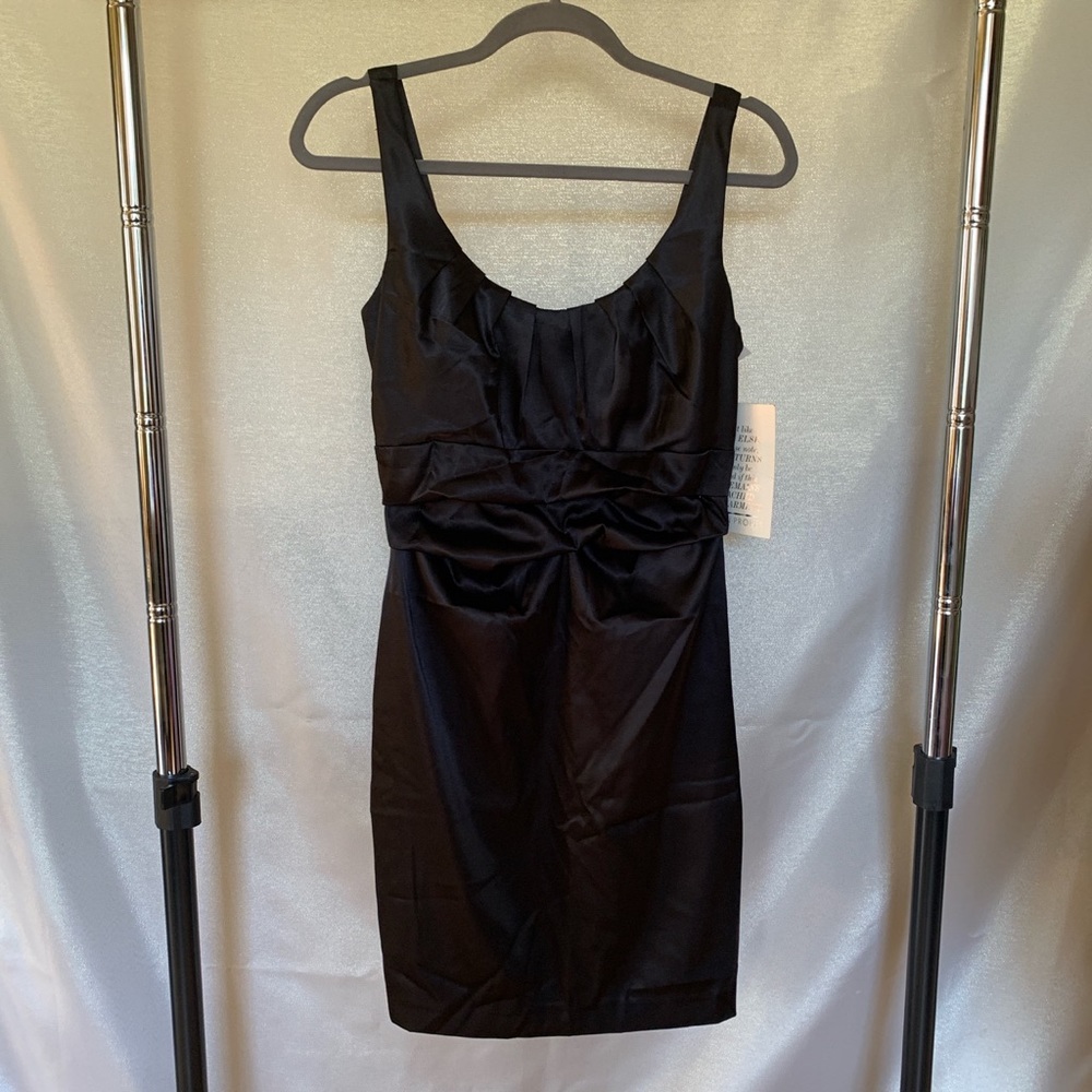 Black fitted dress